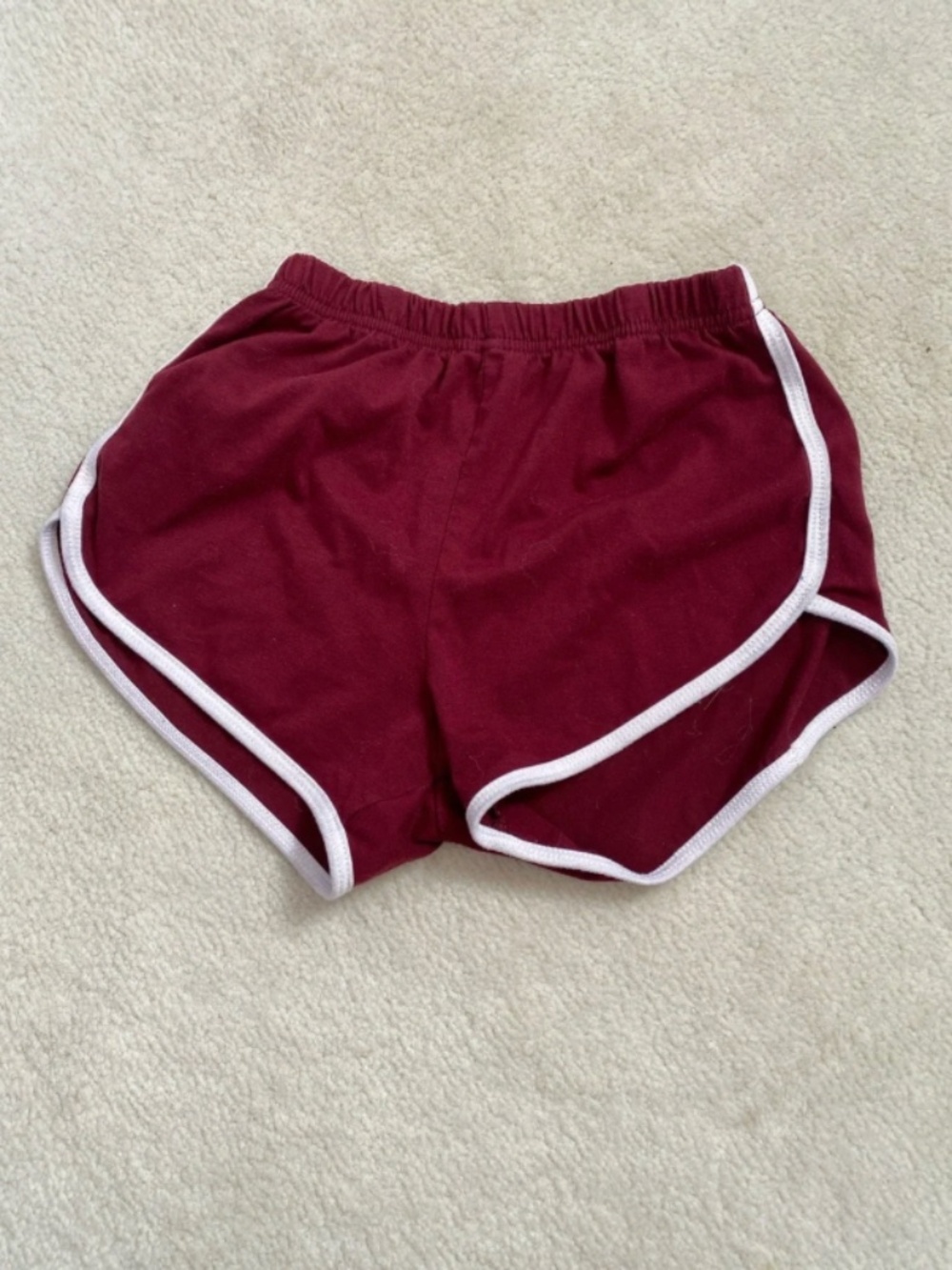 Burgundy Athletic Dolphin Shorts